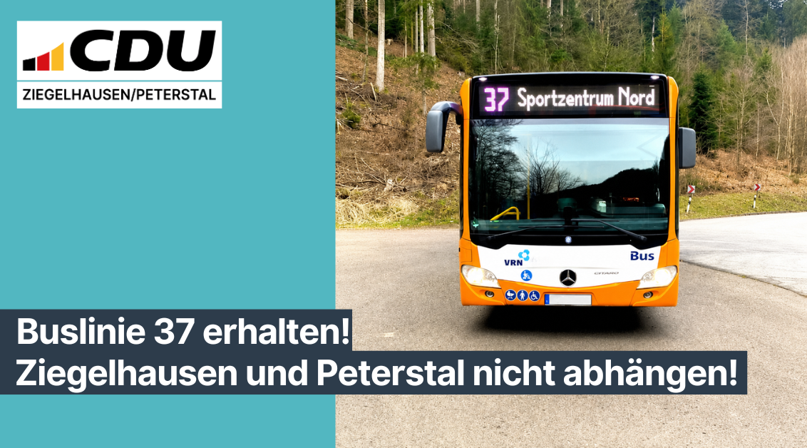 Buslinie 37 in Ziegelhausen/Peterstal